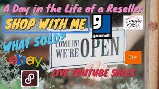 GOODWILL Shop With Me  What Sold?  Thrift With Me  Full-time Resellers Daily Vlog Podcast