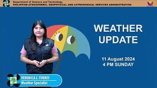 Public Weather Forecast issued at 4PM  August 11 2024 - Sunday