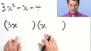 Factoring Trinomials Completely Part 1 of 2 from Thinkwell College Algebra