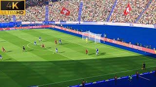 PES 2021 NEW Euro 2024 Ultra Realism Graphics & Sound Mod  PES 2021  Switzerland vs Italy  4K