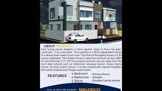 New duplex house available for sale at porur garden Contact - 9884288233