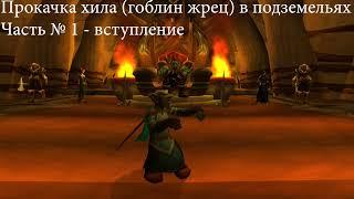 WoW 3.3.5  Прокачка хила жрец гоблин в подземельях. Часть № 1 - вступление