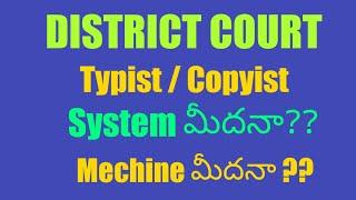 District Court Copyist and Typist.