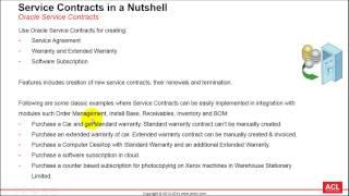 Oracle Service Contracts Solution in a Nutshell R12.2.3