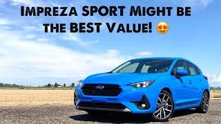 2024 Subaru Impreza SPORT Full Review and 0-60 Oasis Blue.