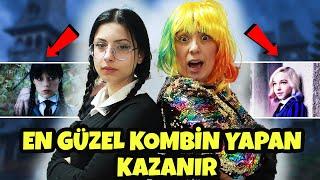 WEDNESDAY ADDAMS VS ENID KOMBIN CHALLENGE  EN GÜZEL KOMBİNİ YAPAN KAZANIR  EYLÜL LAL