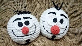 أسهل طريقة كروشيه لعمل رجل الثلج سنو مان  .. Crocheted snowman