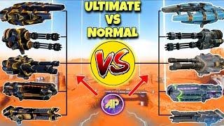  ALL ULTIMATE WEAPONS VS NORMAL WEAPONS COMPARISON  WAR ROBOTS WR 
