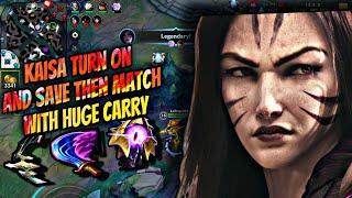 WILD RIFT ADC KAISA TURN ON AND SAVE THE MATCH WITH HUGE CARRY
