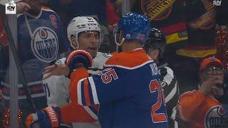 Darnell Nurse Gets A Freebie With Punch Against Dakota Joshua