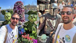 Disneys EPCOT Flower & Garden Festival 2023 & Meeting The Mandalorian + Grogu At Hollywood Studios