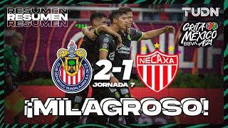 Resumen y goles  Chivas 2-1 Necaxa  Grita México BBVA AP2021 - J7  TUDN