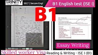 Trinity College London - ISE I B1 Integrated Reading & Writing Multi Text Reading  Tips  UKVI