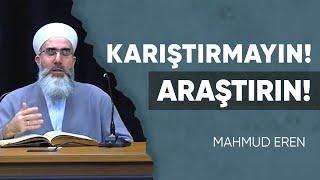 Karıştırmayın Araştırın - Mektubat Okumaları  Mahmud Eren