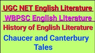 Canterbury Tales UGC NET English Literature  WBPSC English Literature Canterbury Tales in Bengali