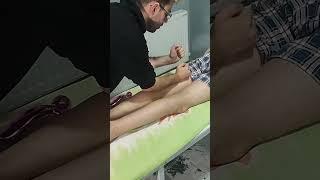 ASMR VERY RELAXING LEG TURKISH MASSAGE THERAPY #shorts #asmr #massage #satisfying #relaxing #turkish