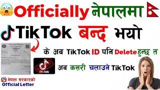 Officially TikTok is BANNED in Nepal  TikTok Kasari Chalaune VPN Use Garera Tiktok Kasari Chalaune