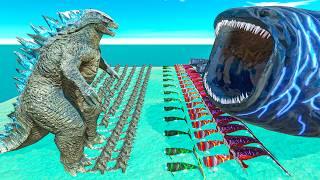 Epic Godzilla War - Growing Legendary Godzilla VS Bloop Size Comparison - ARBS