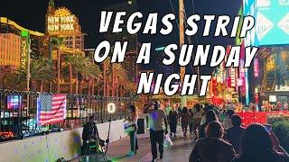 Sunday Night Las Vegas Strip Summer Walking Tour New York New York T-Mobile Arena & More