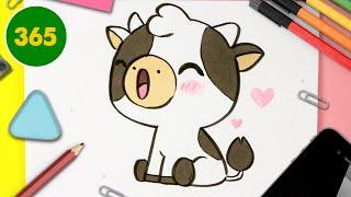 HOW TO DRAW A CUTE COW KAWAII