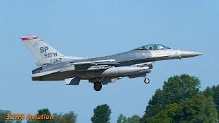 4K U.S. Air Force F-16s  visits Leeuwarden Air Base
