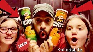 NEW Wavy Chips by Pringles  Smoked Applewood Cheddar and Jalapeno Flavor Review