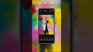 holi photo editing tutorial in mobile #shorts