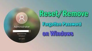 100% Work Guide to  ResetRemove Forgotten Password on Windows 1110 without Losing Data