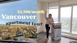 $2500 in Vancouver BC  Apartment Tour Our New Home