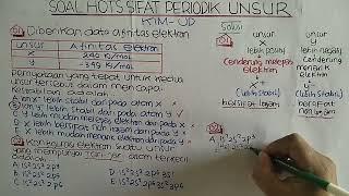 SOAL HOTS SIFAT PERIODIK UNSUR