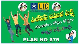 LIC NEW POLICY YUVA TERM PLAN 875  LIC TERM PLANS 2024