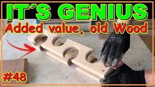 GENIUS CREATION - HIGH VALUE GENERATED USING OLD WOODS VIDEO #48 #woodworking #wooden #joinery