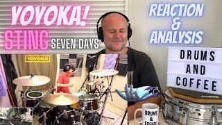 Drum Teacher Reaction and Analysis Sting - Seven Days  Drum Covered by YOYOKA