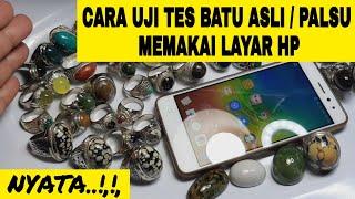 CARA UJI TES BATU PALSU  ASLI MEMAKAI LAYAR HP ANDROID