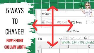 Resize Rows And Columns In Excel. 5 Ways To Do It