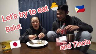 Foreigner Tries Balut   Filipino-JapaneseCouple