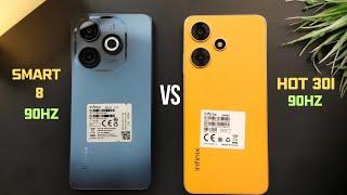 Infinix Hot 30i vs Infinix Smart 8  Battle of the Budget Phones & Speed Test  90Hz  Unisoc T606