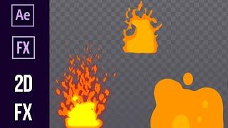 Анимация огня 3 в After Effects 2DFX