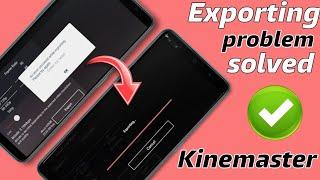 kinemaster export problem codec init failed  kinemaster export problem solved in hindi