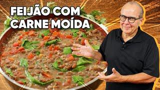 A RECEITA MAIS FÁCIL DE FEIJÃO COM CARNE MOÍDA SABOR INCRÍVEL - CHEF TAICO