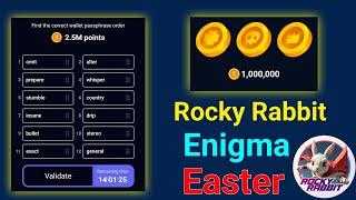 8 September Rocky Rabbit daily combo  Enigma Code Rocky Rabbit  Easter card unlock Rocky Rabbit