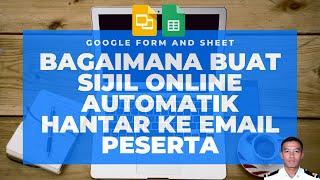 Bagaima buat sijil online automatik ke email peserta atau pelanggan