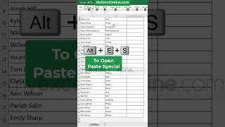 Convert Formulas to Values in Excel  #shorts #myexcelonline #excel #msexcel