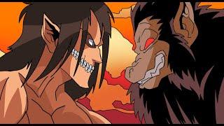 Goku vs. Eren Yeager RAP BATTLE Attack on titan vs Dragon Ball Rap