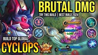 CYCLOPS BEST BUILD 2024  BUILD TOP GLOBAL CYCLOPS GAMEPLAY  MOBILE LEGENDS