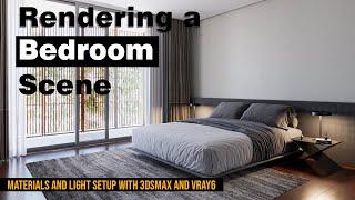 Vray Interior Lighting & Rendering Tutorial  Bedroom rendering workshop