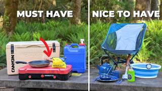 The Gear You MUST HAVE To Start Camping