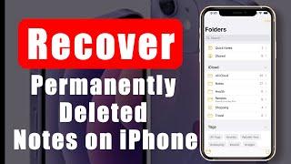 How to Recover Permanently Deleted Notes on iPhone withwithout Backup iOS Notes Recovery in 5 Ways