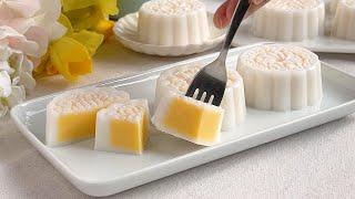 Custard Agar-agar Jelly Mooncake  Agar-agar Recipes   奶黄果冻月饼