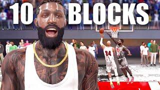 NBA 2K24 Rec  10 BLOCK TRIPLE-DOUBLE 3-Level Threat Center Gameplay